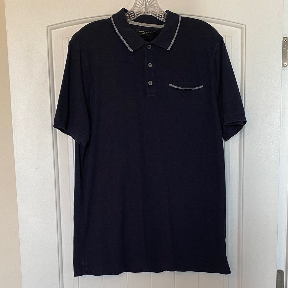 Banana Republic Dark Blue Polo Shirt